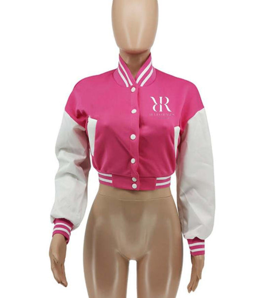 Pink  Varsity Jackets